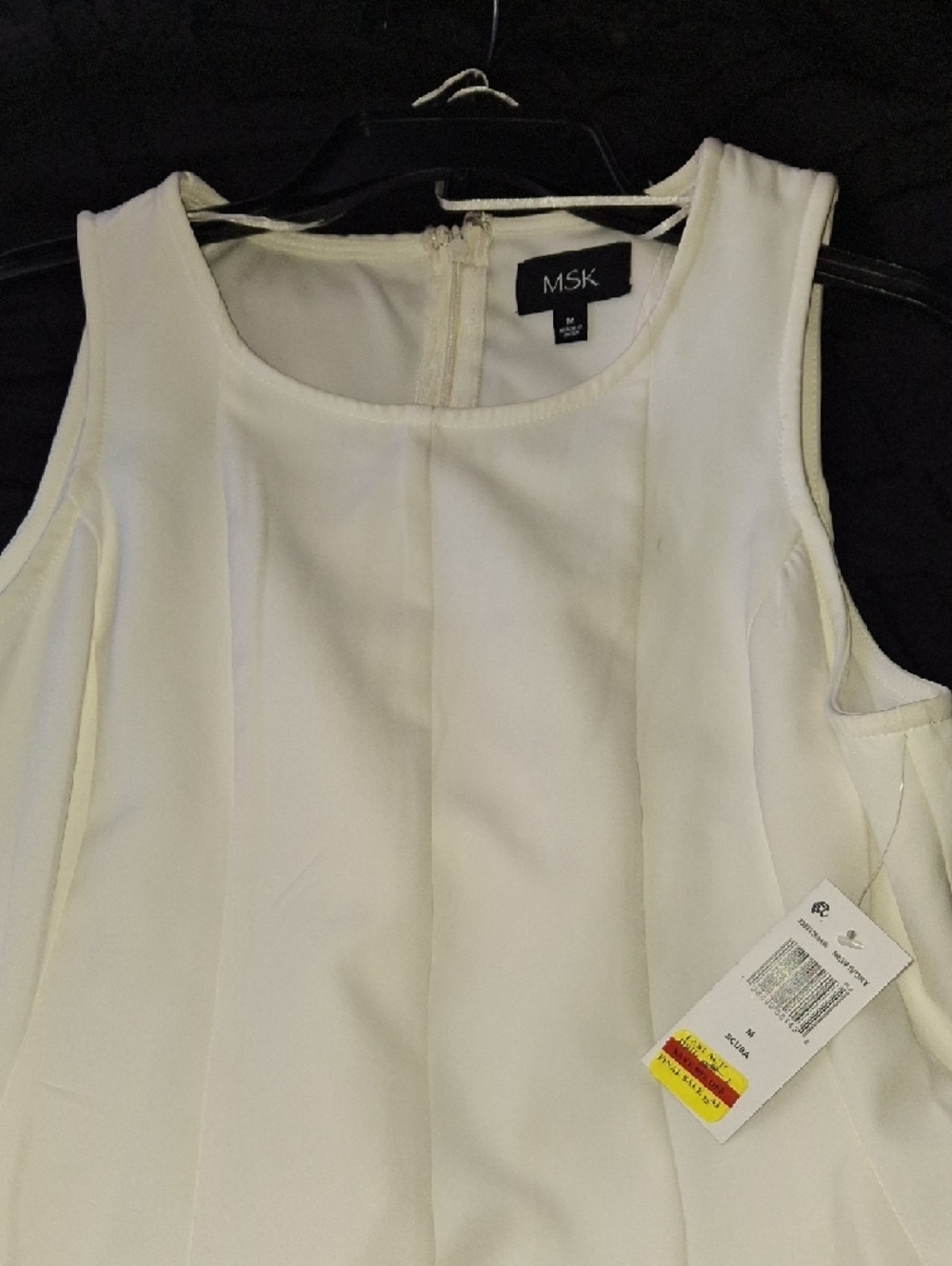 MSK Ivory Fit-and-Flare Sleeveless Dress - Picture 6 of 6